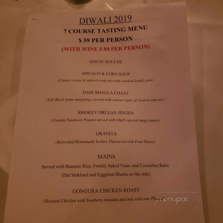 Indian Street Food Company - Toronto, ON menu_pic