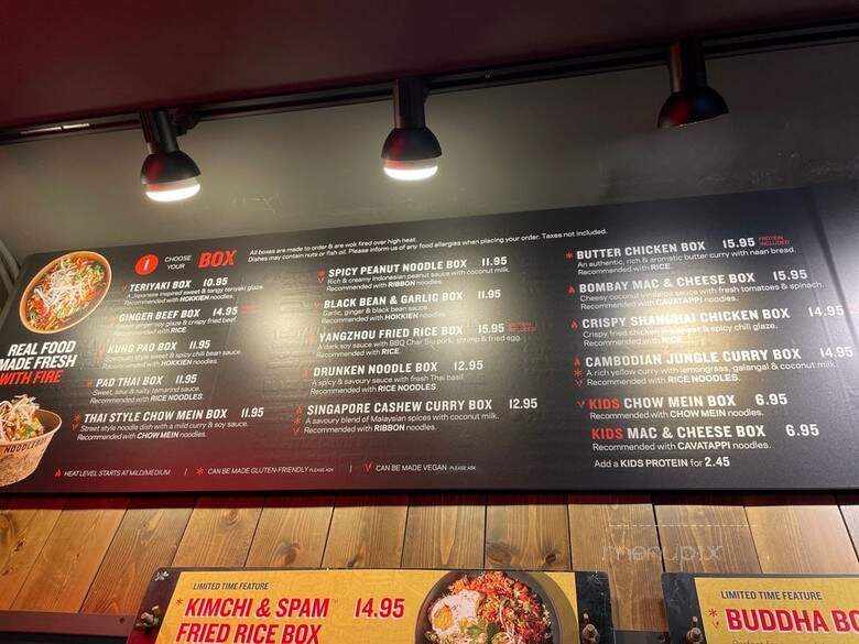 Noodlebox - Victoria, BC menu_pic
