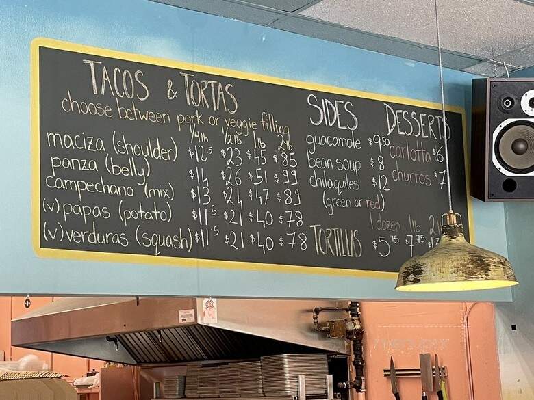 Chancho Tortilleria - Vancouver, BC menu_pic