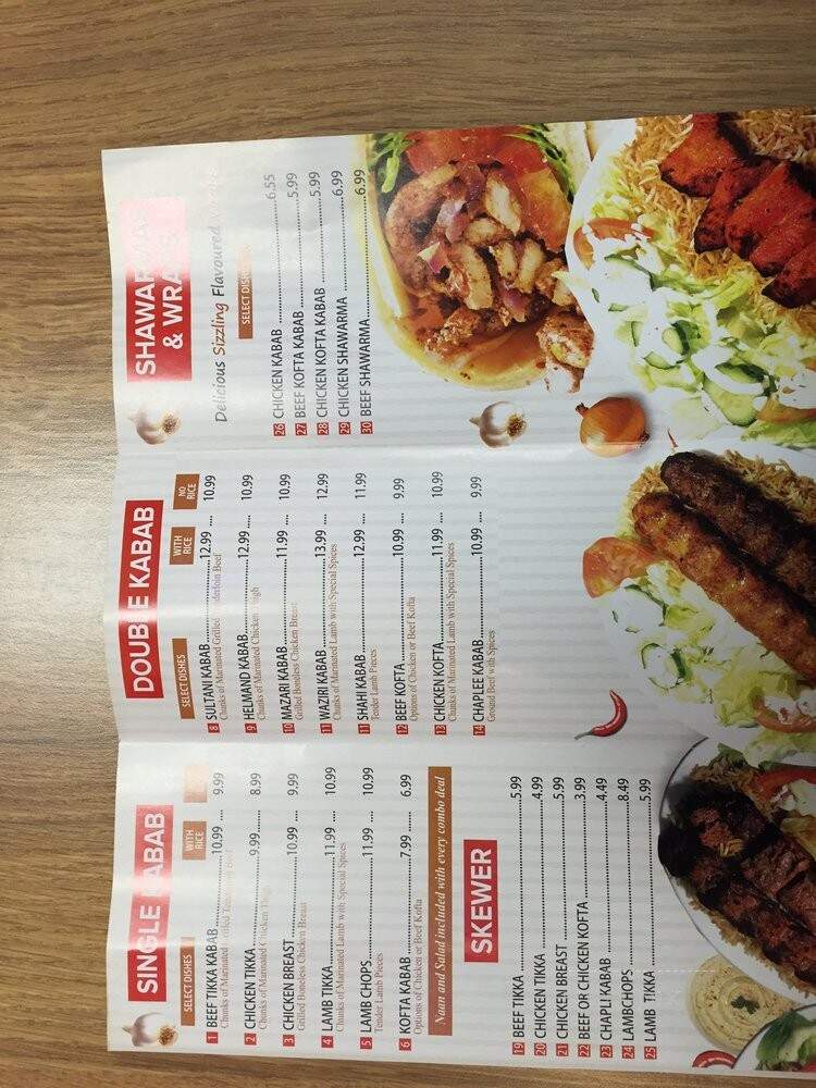 Helmand Kabab House - Ajax, ON menu_pic