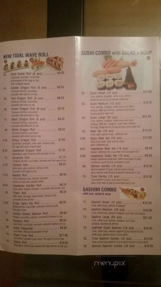 Oishi Sushi - Markham, ON menu_pic