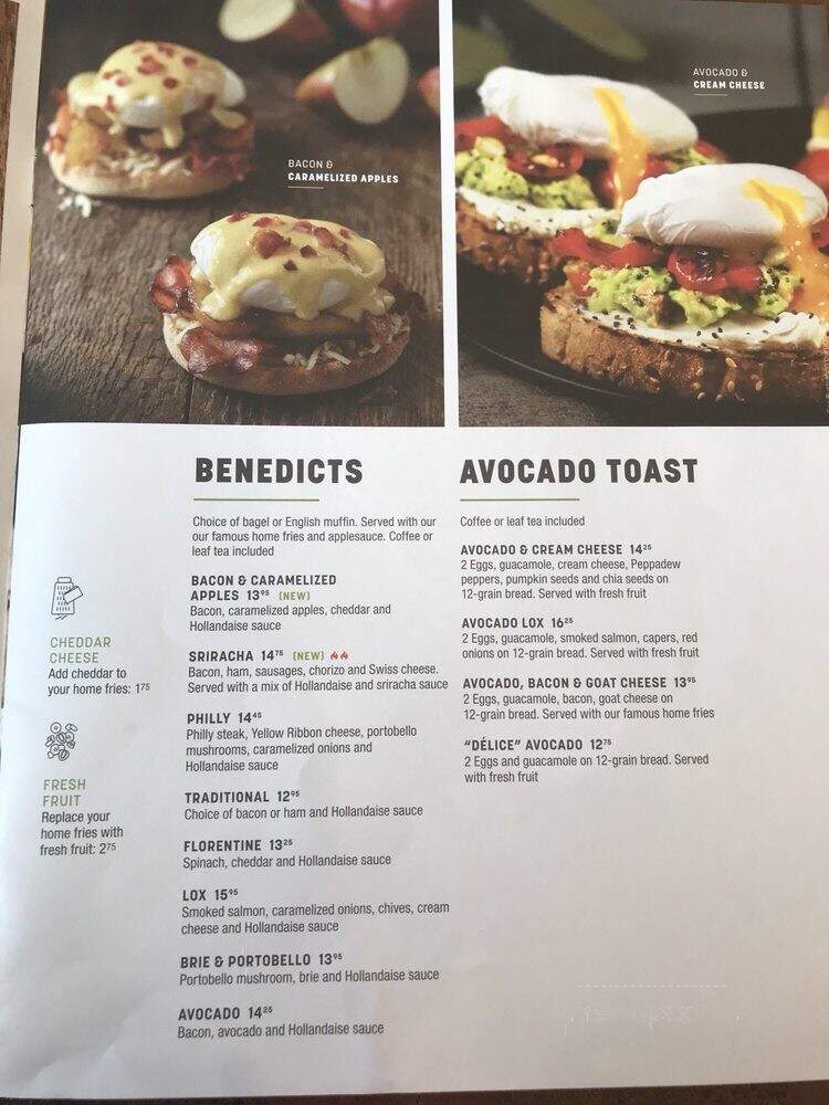 Ben & Florentine - La Prairie, QC menu_pic