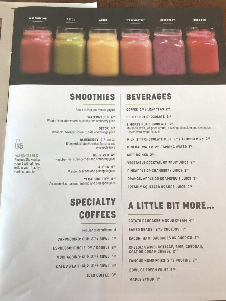 Ben & Florentine - La Prairie, QC menu_pic
