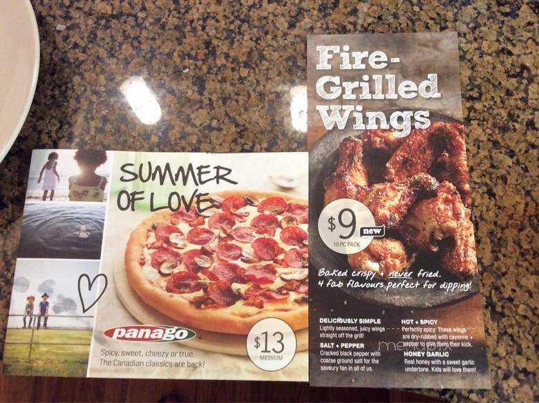 Panago Pizza - Toronto, ON menu_pic