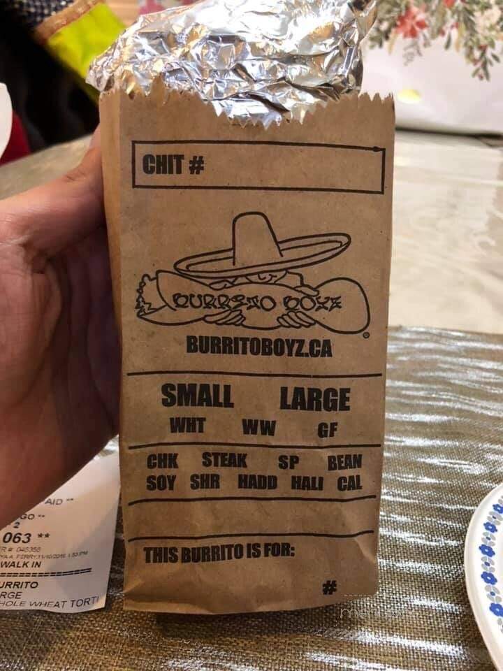 Burrito Boyz - Brampton, ON menu_pic