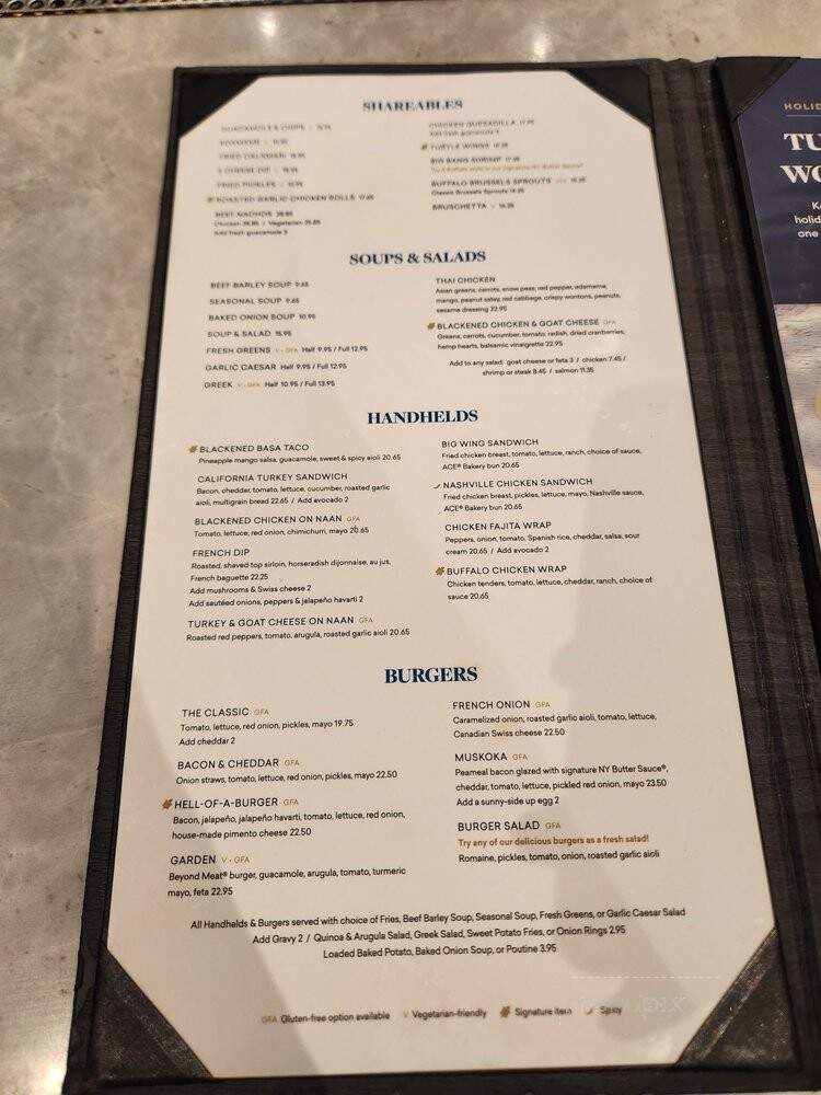 Turtle Jack's Muskoka Grill - Etobicoke, ON menu_pic