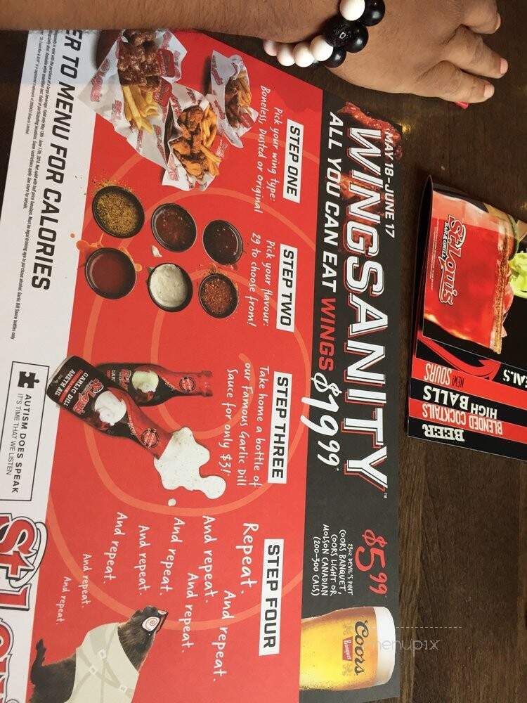 St. Louis Bar & Grill - Orangeville, ON menu_pic