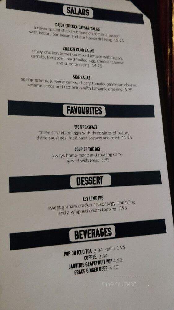 East Side Craft House - Vancouver, BC menu_pic