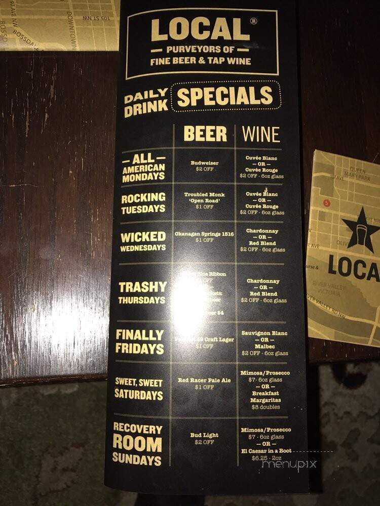 LOCAL Public Eatery - Edmonton, AB menu_pic