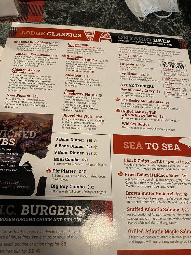 Made In Canada - Sudbury, ON menu_pic