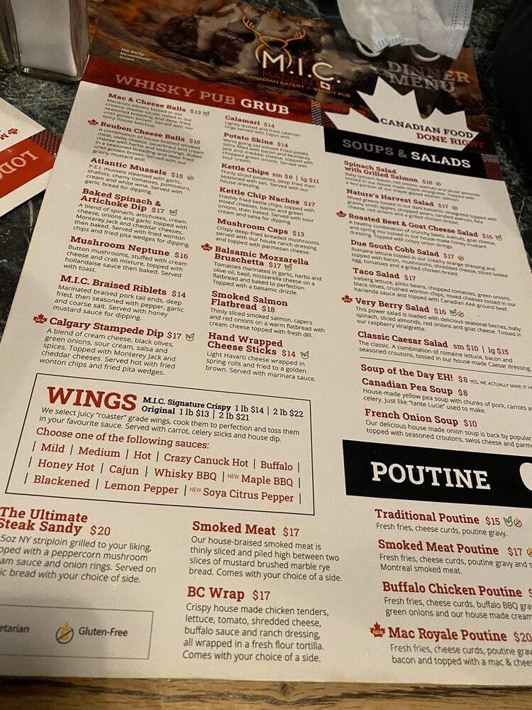 Made In Canada - Sudbury, ON menu_pic