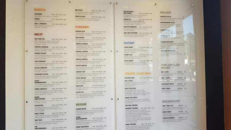 Panago Pizza - Mississauga, ON menu_pic