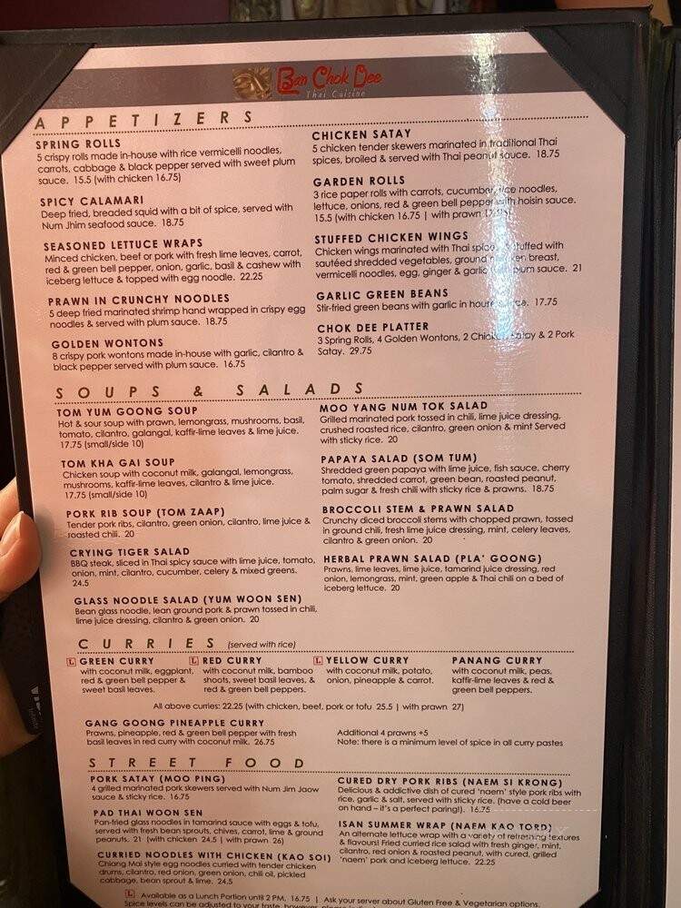 Ban Chok Dee Thai Cuisine-Maple Ridge - Maple Ridge, BC menu_pic
