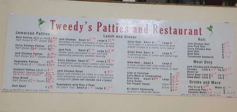 Tweedy's Jamaican Patties & Restaurant - Newmarket, ON