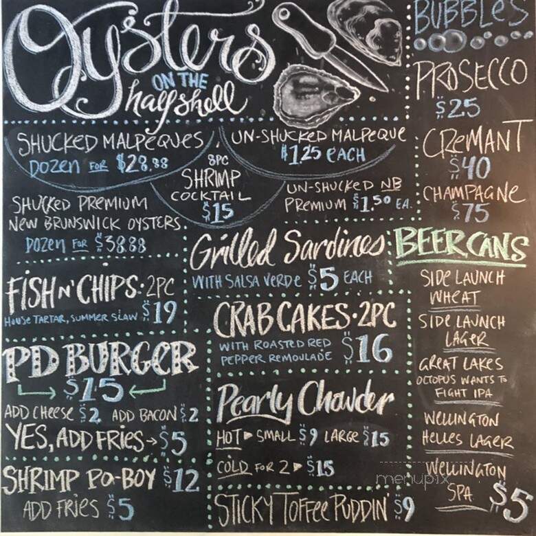 Pearl Diver - Toronto, ON menu_pic