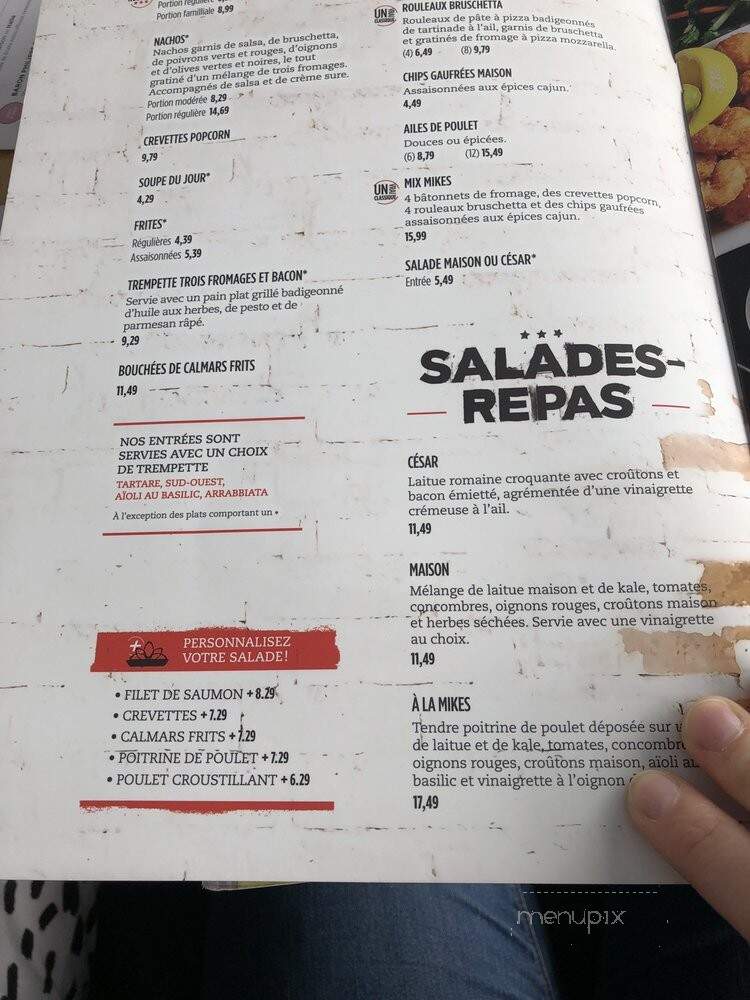 Mikes - Montreal, QC menu_pic