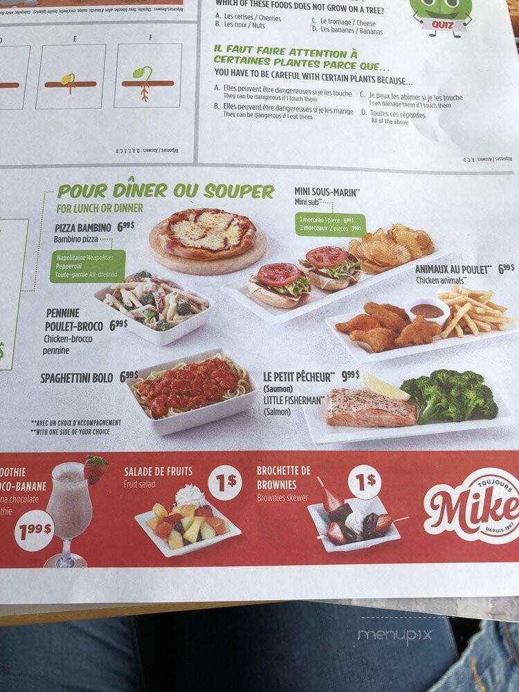 Mikes - Montreal, QC menu_pic