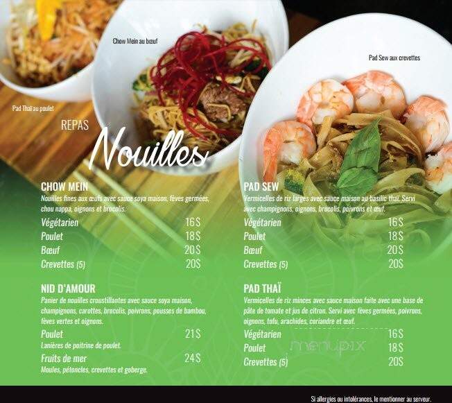 O Thai - Val-d'Or, QC menu_pic