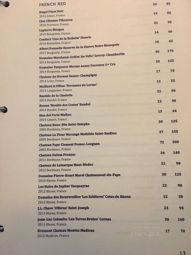 TWB The Wine Bar - Vancouver, BC menu_pic