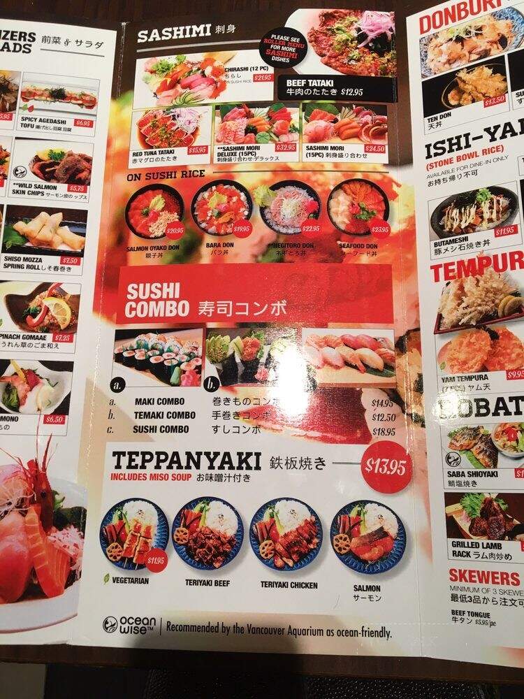 Nomiya - Edmonton, AB menu_pic