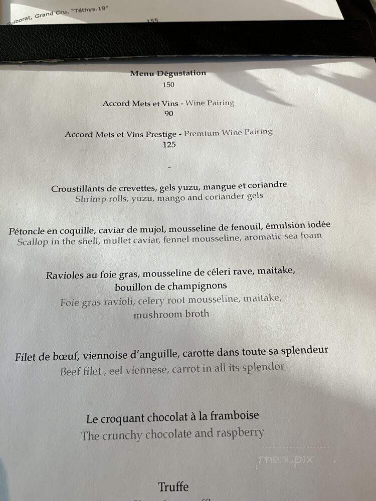 Chez Sophie - Montreal, QC menu_pic