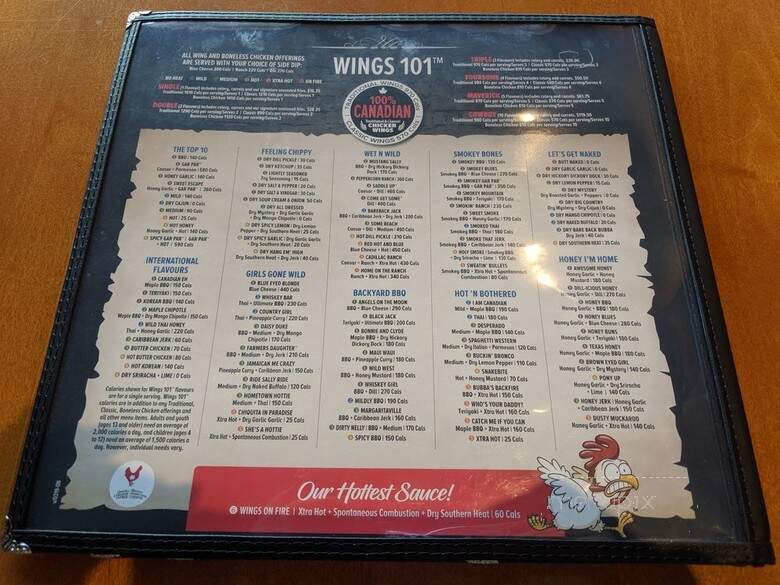 Wild Wing - Whitchurch-Stouffville, ON menu_pic