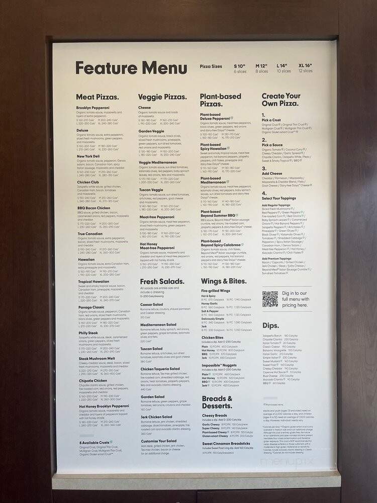 Panago Pizza - Burlington, ON menu_pic