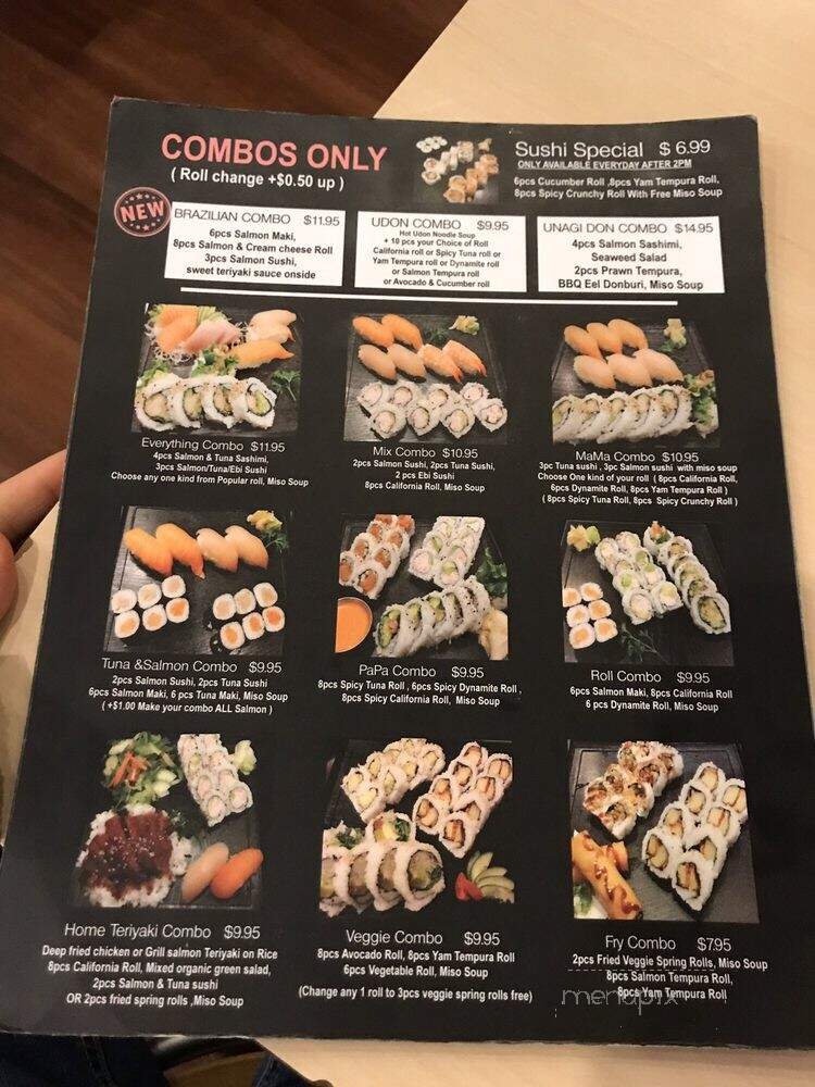 Sushi Home - Vancouver, BC menu_pic