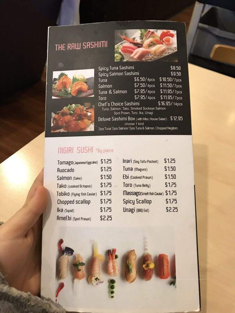 Sushi Home - Vancouver, BC menu_pic