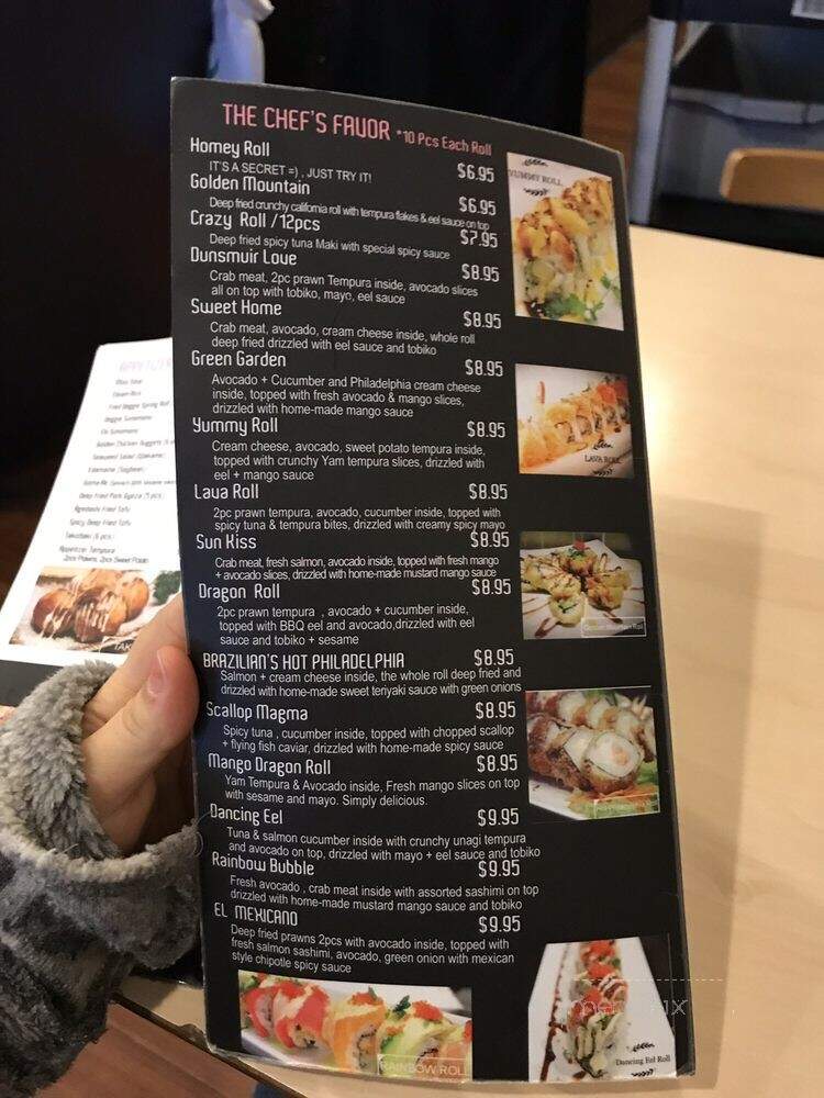 Sushi Home - Vancouver, BC menu_pic