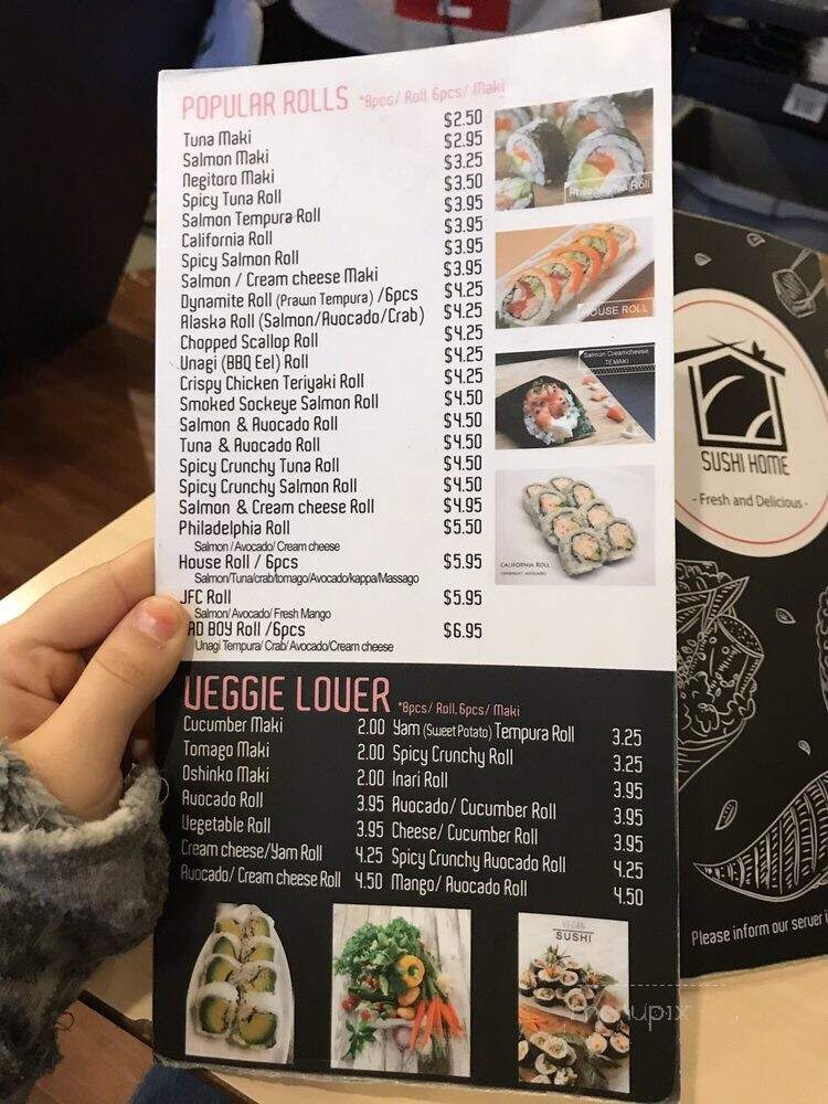 Sushi Home - Vancouver, BC menu_pic
