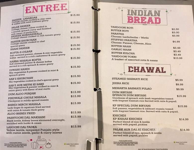 Kailash Parbat - Toronto, ON menu_pic