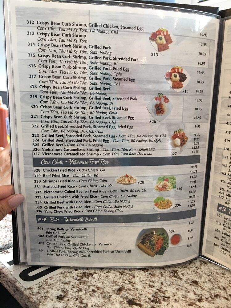 Pho Sunrise - Kitchener, ON menu_pic