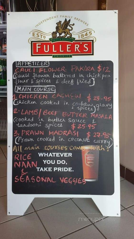 Manvirro's Indian Grill - Courtenay, BC menu_pic