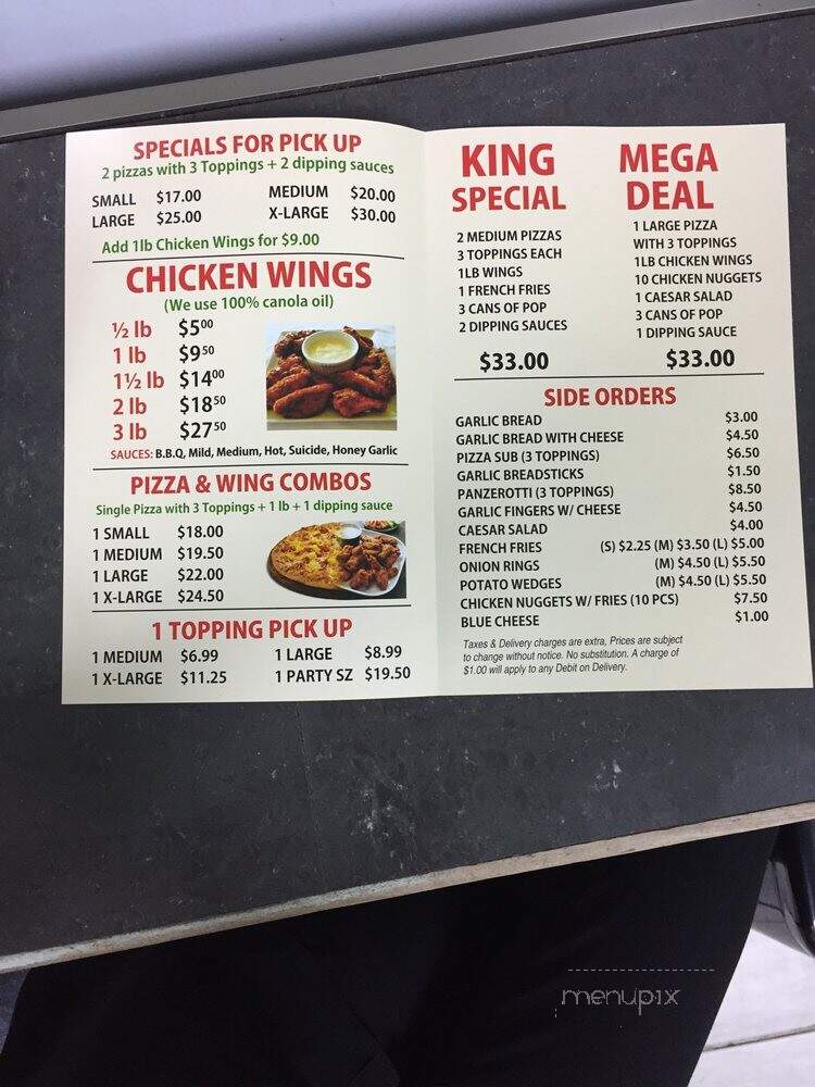 King Pizza - Mississauga, ON menu_pic