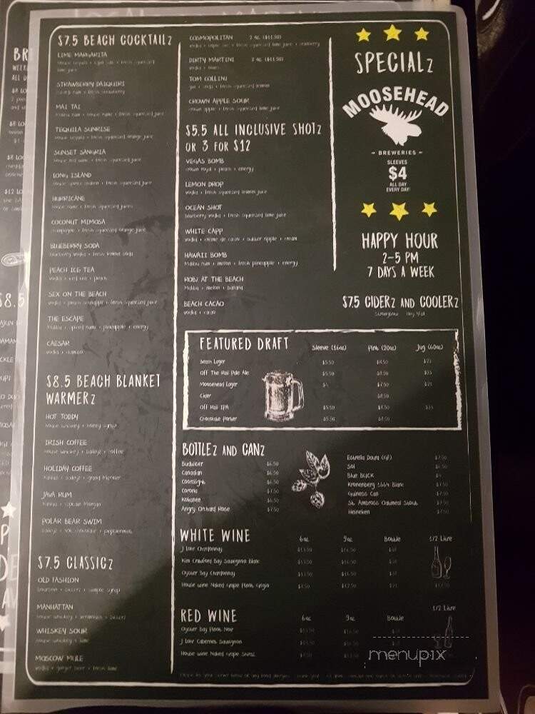 The BEACH Kitchen and Cocktails - White Rock, BC menu_pic