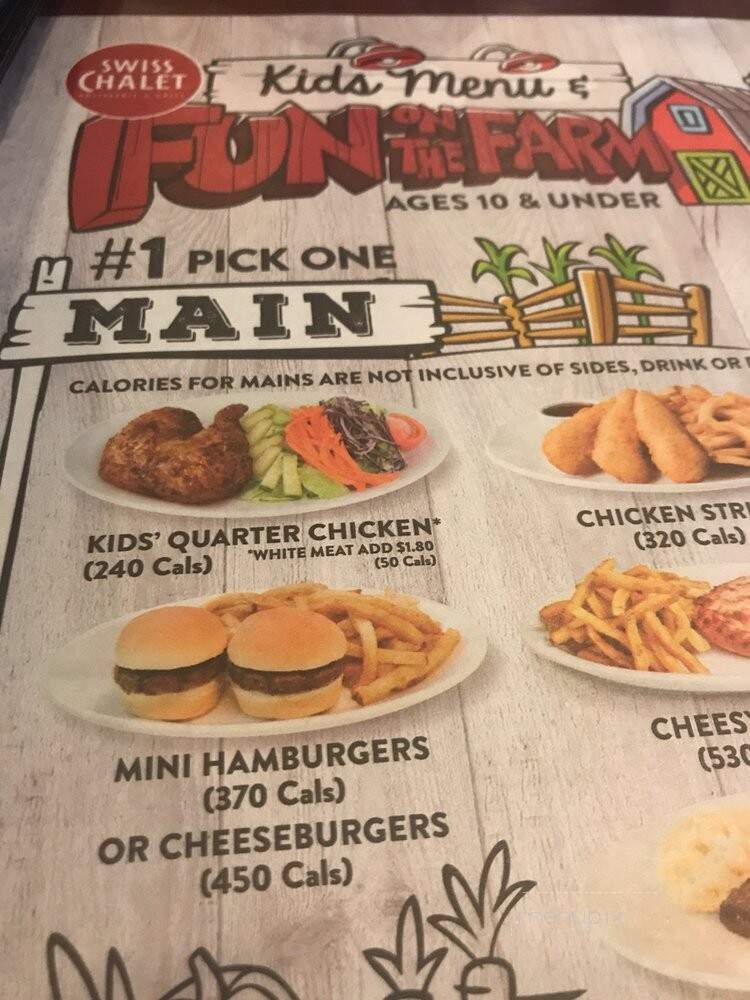 Swiss Chalet Rotisserie & Grill - Cambridge, ON menu_pic
