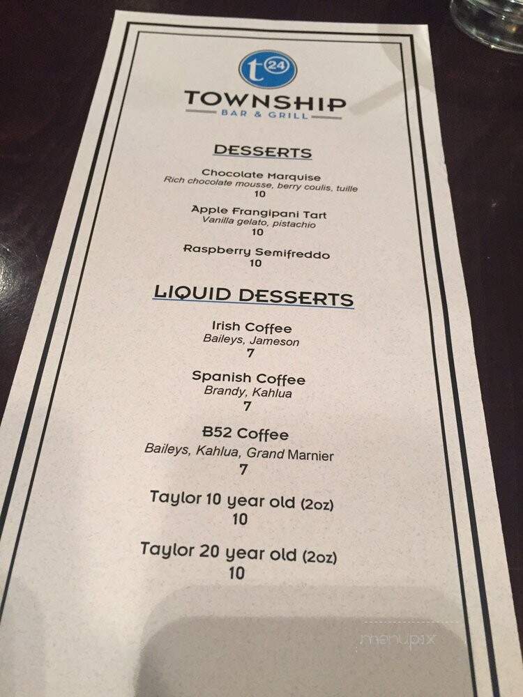 Township Bar & Grill - Calgary, AB menu_pic