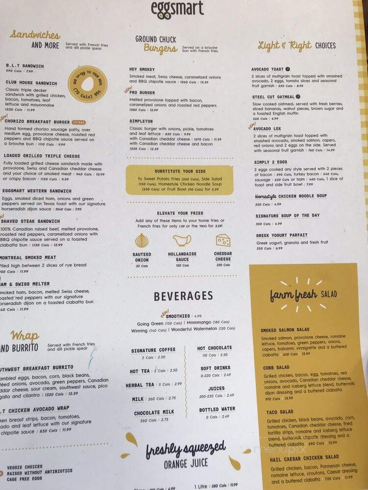 Eggsmart - Toronto, ON menu_pic