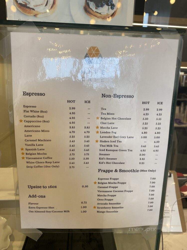 Hive Cafe - New Westminster, BC menu_pic