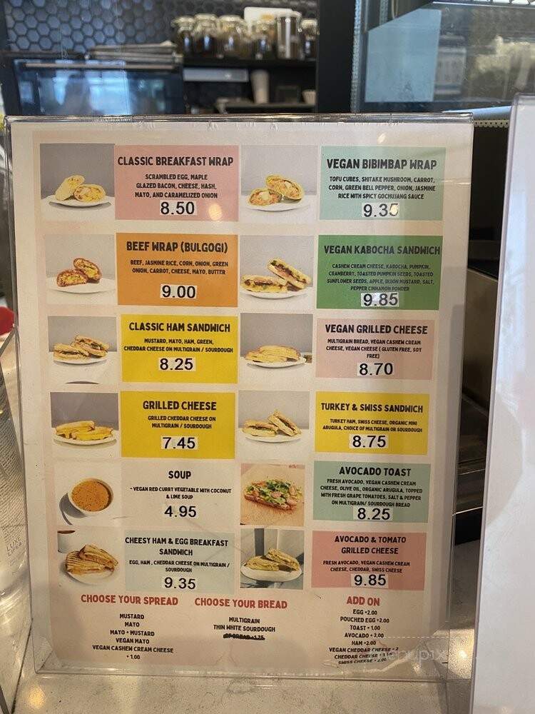 Hive Cafe - New Westminster, BC menu_pic