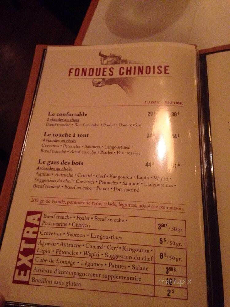 Fondissimo - Magog, QC menu_pic