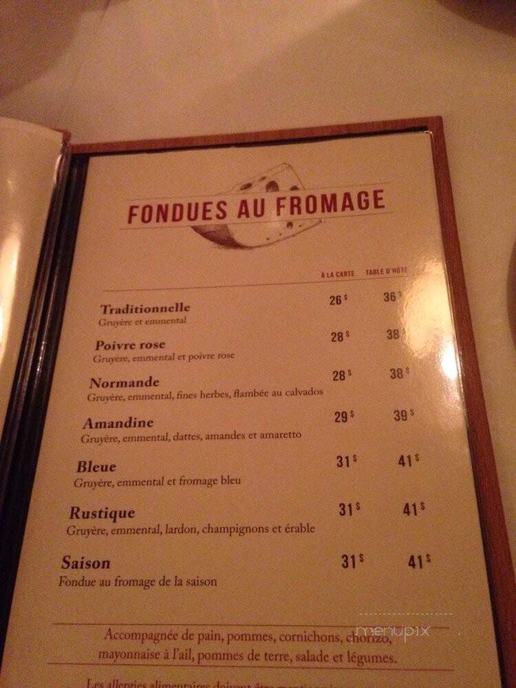 Fondissimo - Magog, QC menu_pic