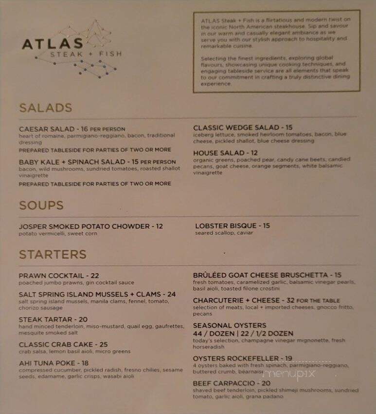 Atlas steak + fish - Burnaby, BC