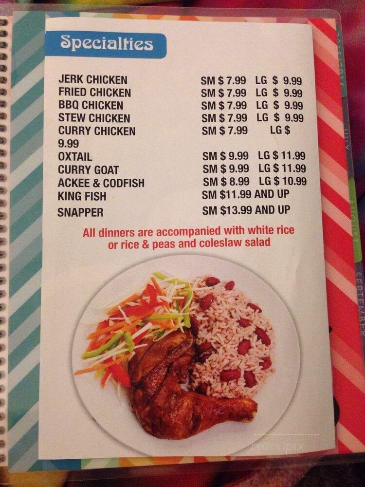 Ocho Rios - Ottawa, ON menu_pic