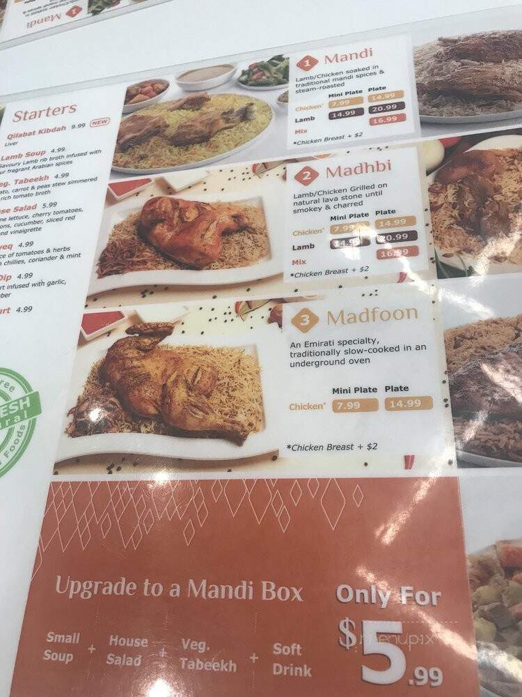 Mandillicious - Mississauga, ON menu_pic