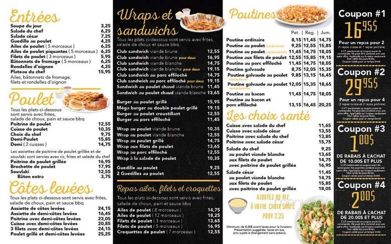 Coq O Bec - Mirabel, QC menu_pic