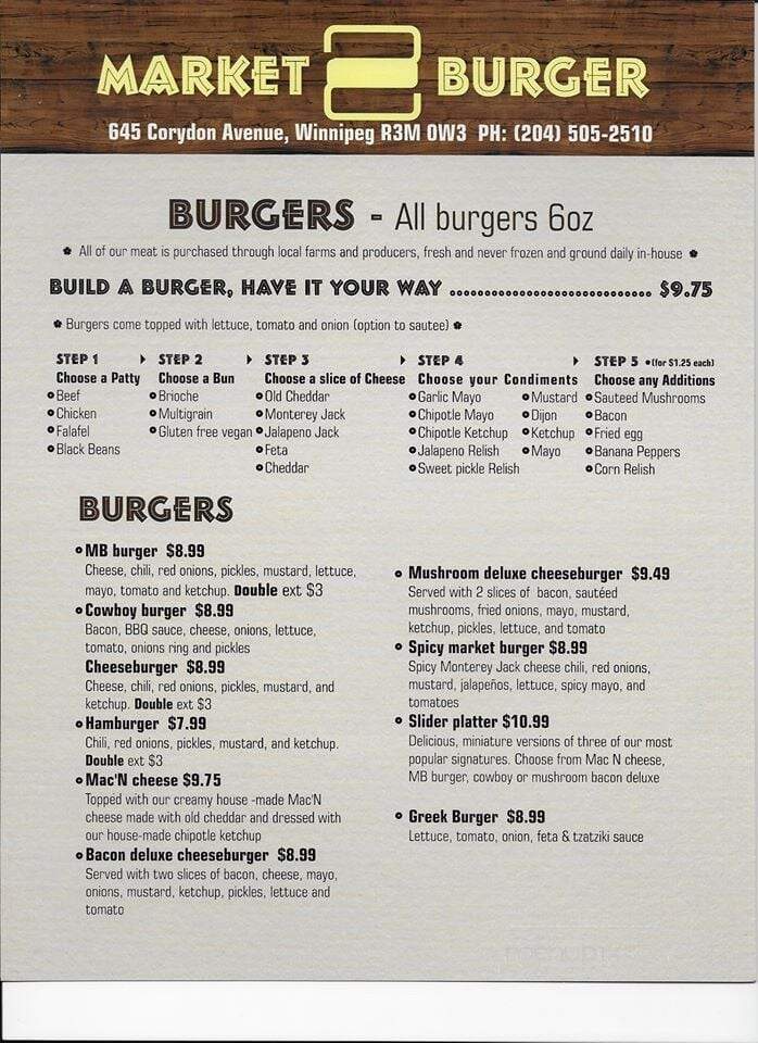 Market Burger - Winnipeg, MB