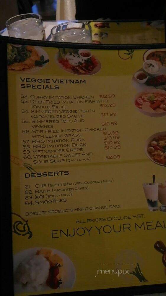 Veggie Vietnam - Dieppe, NB menu_pic