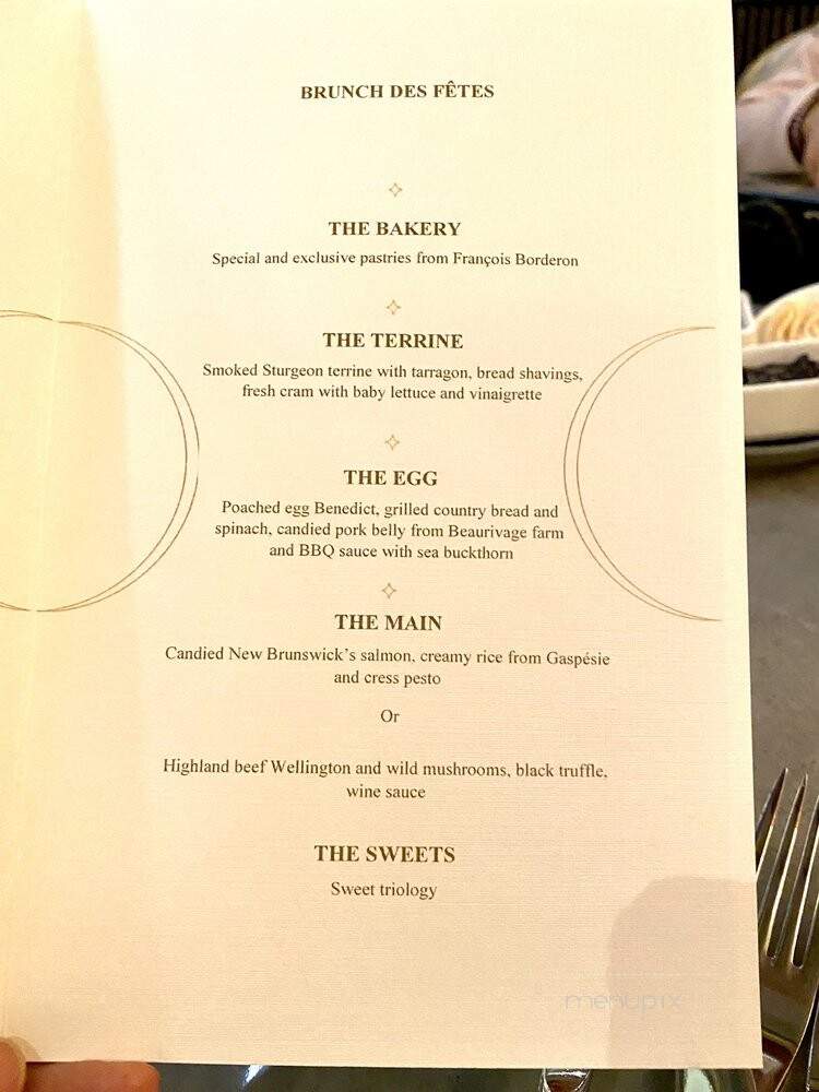 Champlain - Quebec City, QC menu_pic